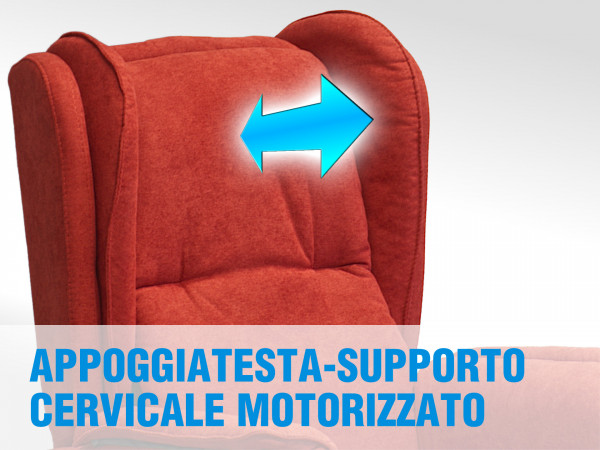 APPOGGIATESTA SUPPORTO CERVICALE MOTORIZZATO POLTRONA MEDICALE ANZIANI DISABILI