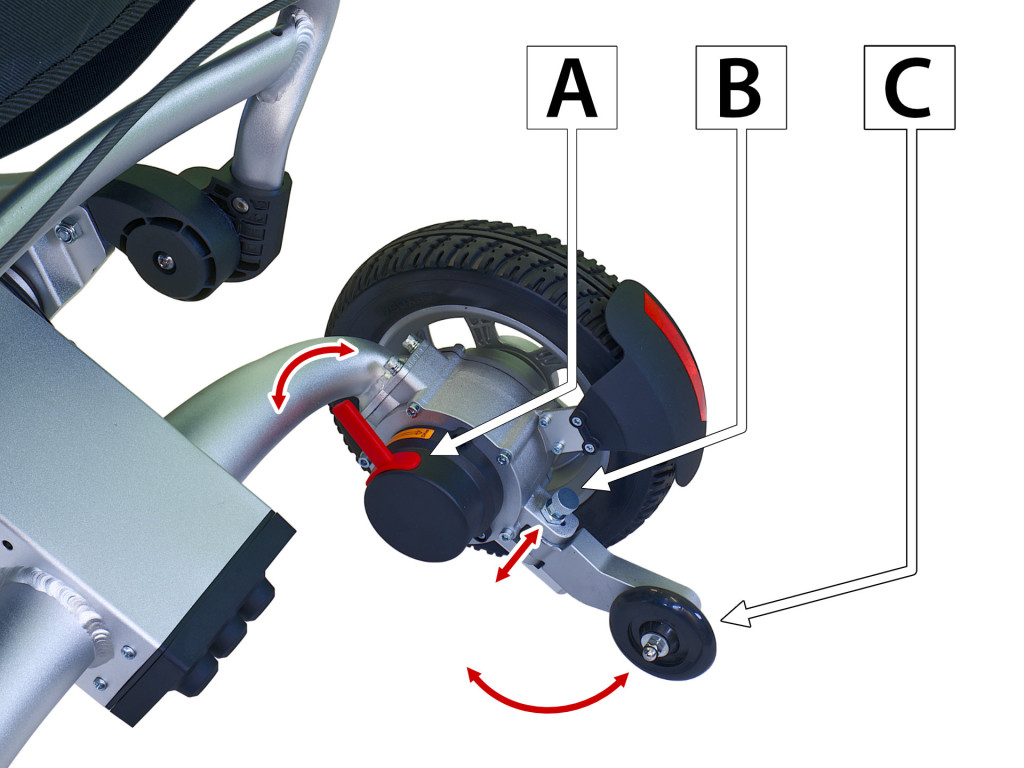 DUE MOTORI BRUSHLESS CARROZZINA ELETTRONICA PIEGHEVOLE