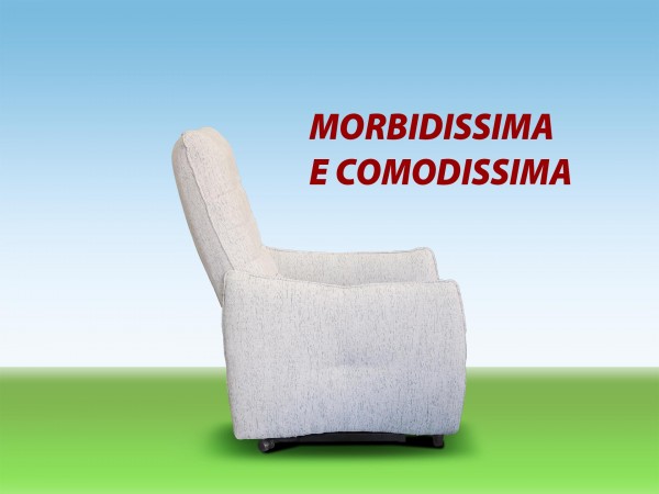 POLTRONA RELAX ERGONOMICA CON SCHIENALE ALTO MORBIDISSIMA E COMODISSIMA