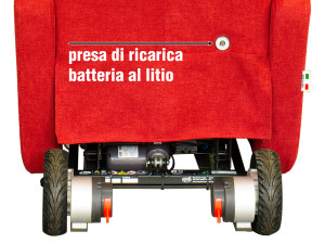 PRESA DI RICARICA DELLA BATTERIA AL LITIO DELLA POLTRONA ROBOTICA