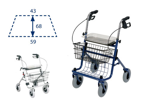 ROLLATOR PIEGHEVOLE 4 RUOTE