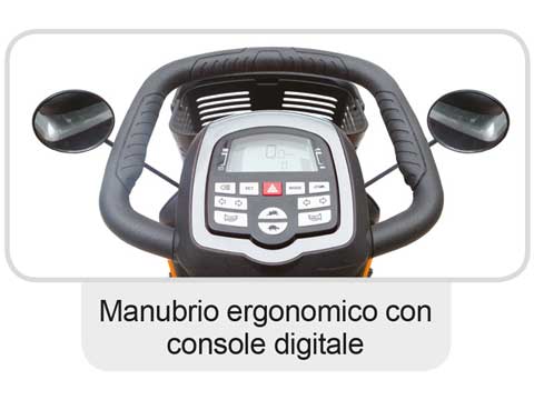 Manubrio ergonomico con console digitale