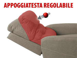 poltrona relax 4 motori appoggiatesta regolabile